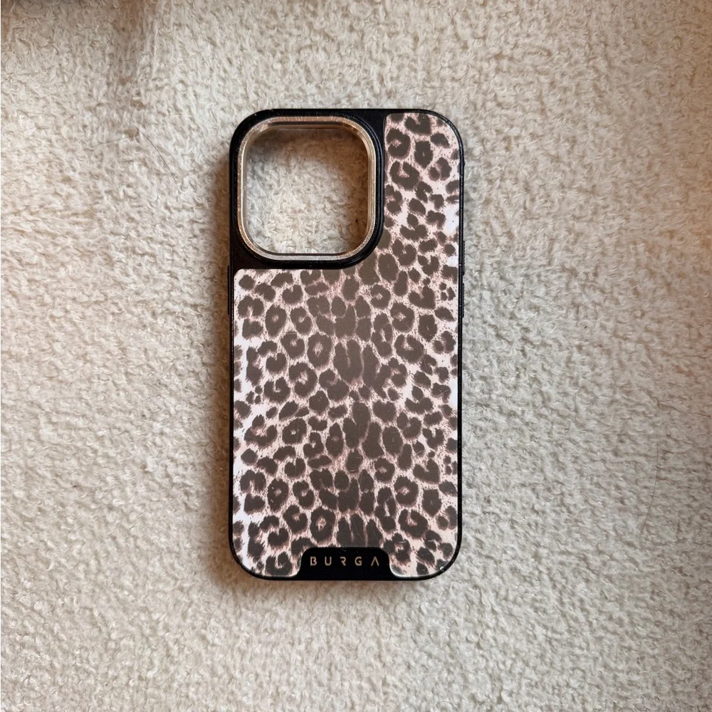 Burga Leopard Print Phone Case 14 PRO